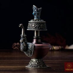 Bình nước tẩy tịnh bằng đồng cao 18cm