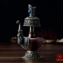 Bình nước tẩy tịnh bằng đồng cao 18cm
