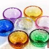 Bộ 7 bát cúng nước thủy tinh nhiều màu