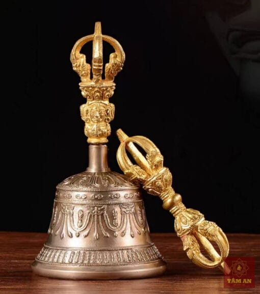 Bộ Linh Chử (Chuông Chùy) bằng đồng cỡ lớn - Ảnh 4