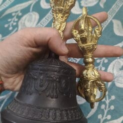 Bộ Linh Chử (Chuông Chùy) bằng đồng đen cỡ lớn