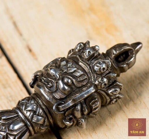 Pháp khí Kim Cương Phổ Ba hàng thủ công Nepal 26 cm - Ảnh 7