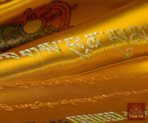 Khăn khata loại đẹp in hình bát cát tường (5 màu) - Ảnh 6