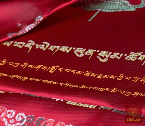 Khăn khata loại đẹp in hình bát cát tường (5 màu) - Ảnh 12