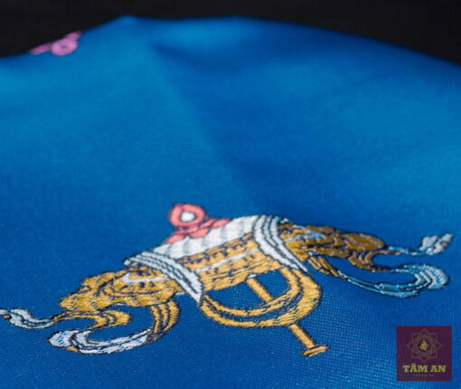 Khăn khata loại đẹp in hình bát cát tường (5 màu) - Ảnh 23