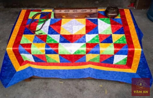 Khăn gấm vuông trải bàn, bày đàn, bày ban thờ cỡ lớn - Ảnh 6