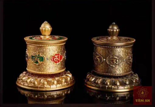 Kinh luân để bàn khắc Lục tự Minh chú loại 12cm - Ảnh 9
